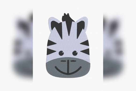 Cartoon Zebra Face Embroidery Review
