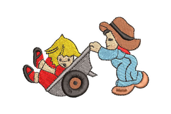 Children Playing in Garden Embroidery Review