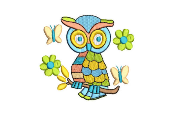 Colorful Owl: A Vibrant Addition to Your Sweatshirt Line