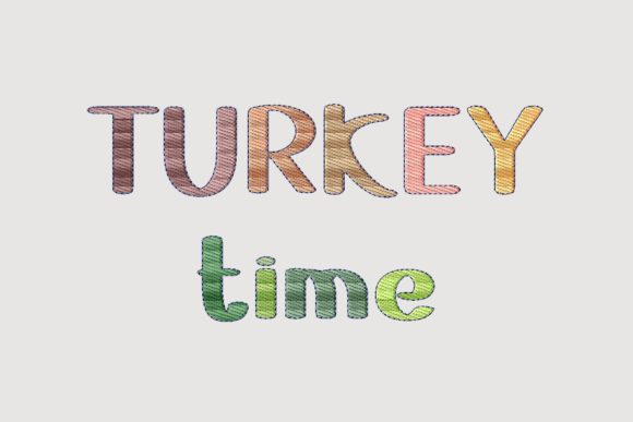 Cute Turkey Time Lettering Review