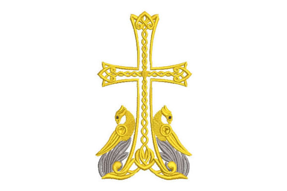 Exploring Religious Cross with Birds for Your Shop