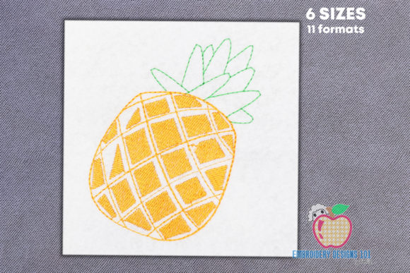 Fresh Pineapple Embroidery Review