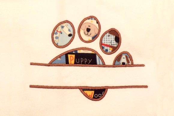 Paw Print Split Applique: A Versatile Design for Craft Fairs