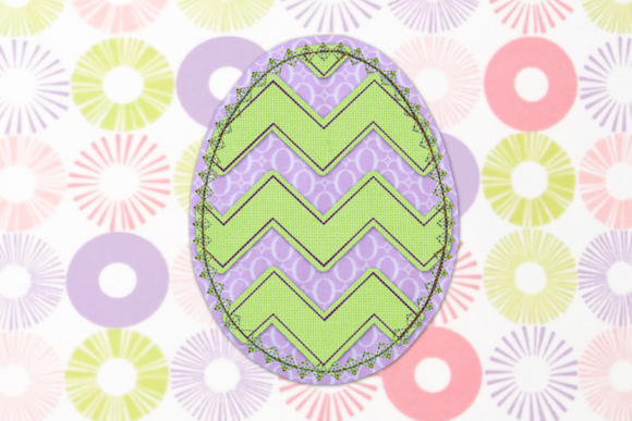 Raggy Easter Egg Diamond Edge: A Festive Embroidery Gem