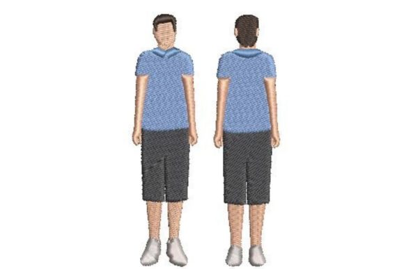 Review: Faceless Person in Blue T-shirt Embroidery